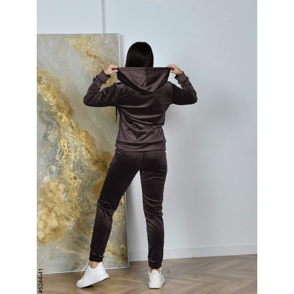 5244-41 Спортивний костюм жіночий на блискавці велюр норма (5 од: 44,46,48,50,52)