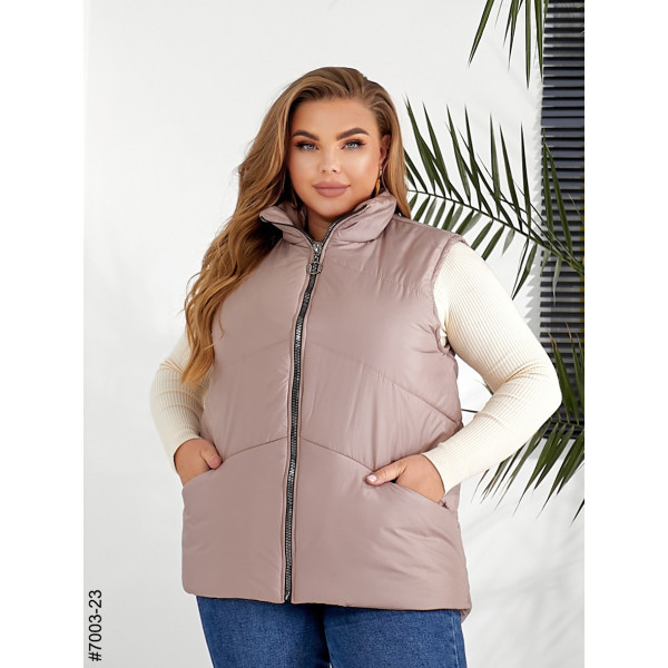 7003-23 Жилетка жіноча на холофайбері батал (3 од: 54,56,58)