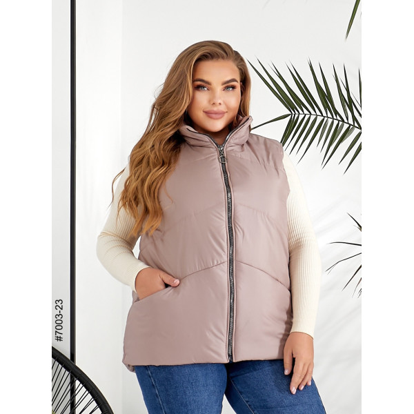 7003-23 Жилетка жіноча на холофайбері батал (3 од: 54,56,58)