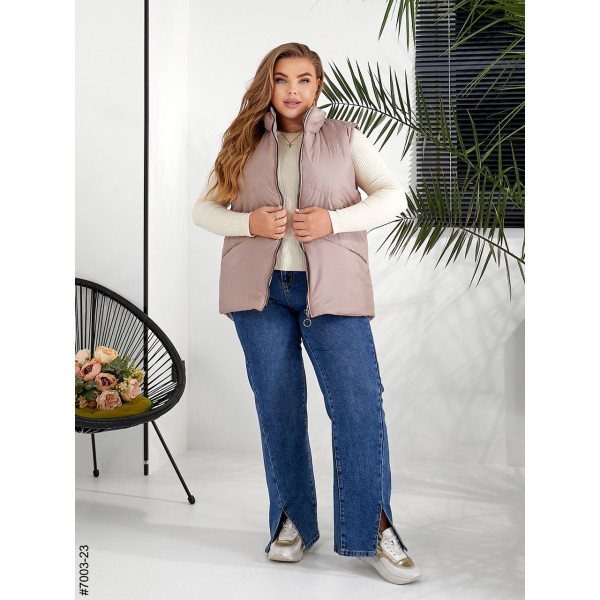 7003-23 Жилетка жіноча на холофайбері батал (3 од: 54,56,58)