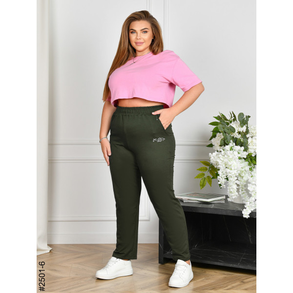 2501-6 Спортивні штани жіночі двонитка батал (4 од: 54,56,58,60)