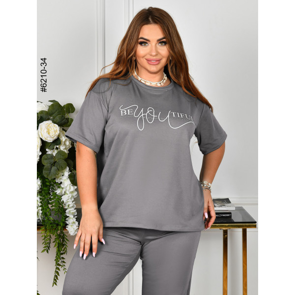 6210-34 Спортивний костюм жіночий двонитка батал (4 од: 54,56,58,60)