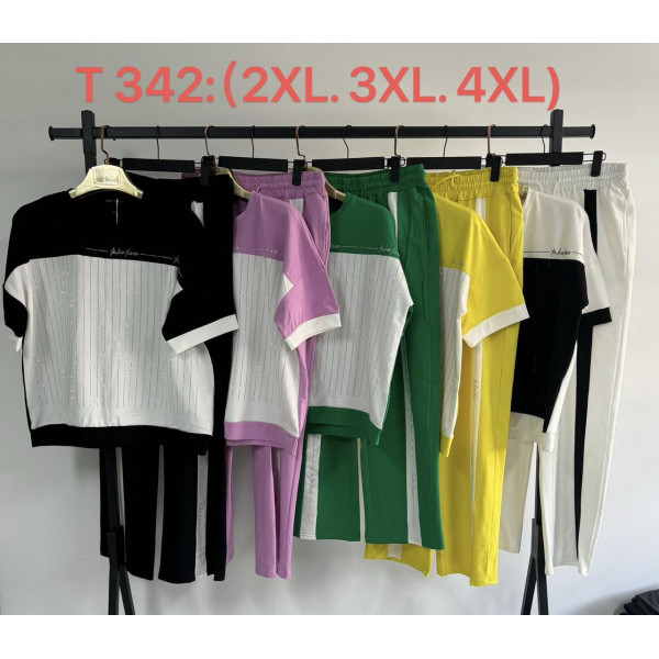 0342 Спортивний костюм жіночий батал (3 од: 2XL,3XL,4XL)