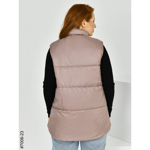 7006-23 Жилетка жіноча на холофайбері полубатал (3 од: 48,50,52)