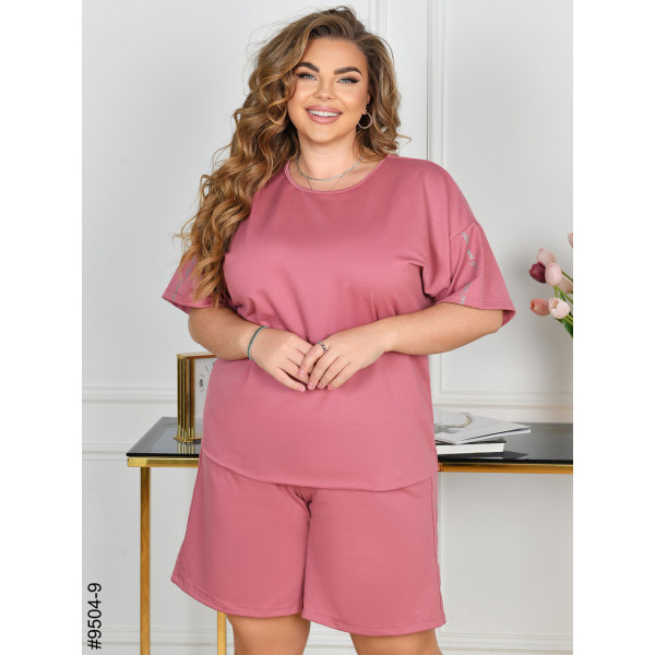 9504-9 Спортивний костюм жіночий двонитка батал (4 од: 54,56,58,60)