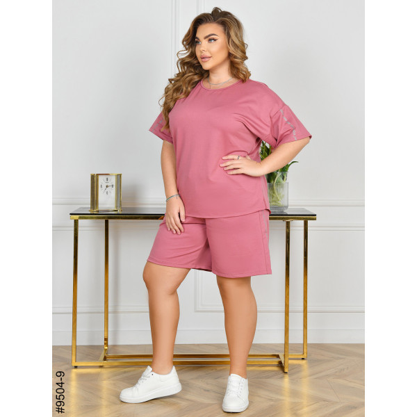 9504-9 Спортивний костюм жіночий двонитка батал (4 од: 54,56,58,60)