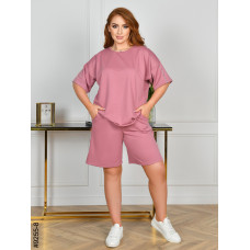 9255-8 Спортивний костюм жіночий двонитка напівбатал (4 од: 48,50,52,54)