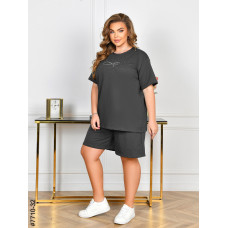 7710-32 Спортивний костюм жіночий турецька двонитка батал (3 од: 54,56,58)