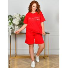 6420-15 Спортивний костюм жіночий двонитка напівбатал (3 од: 48,50,52)