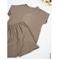 2975-22 Спортивний костюм жіночий креп батал (4 од: 50,52,54,56)