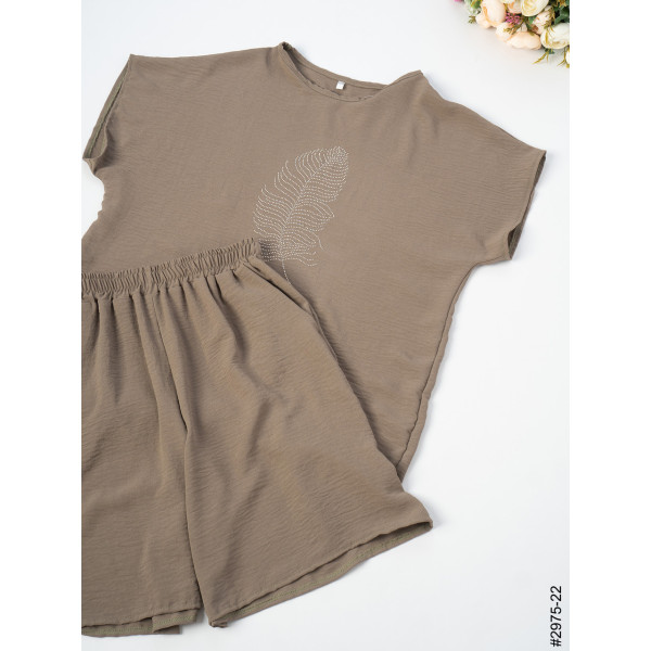 2975-22 Спортивний костюм жіночий креп батал (4 од: 50,52,54,56)