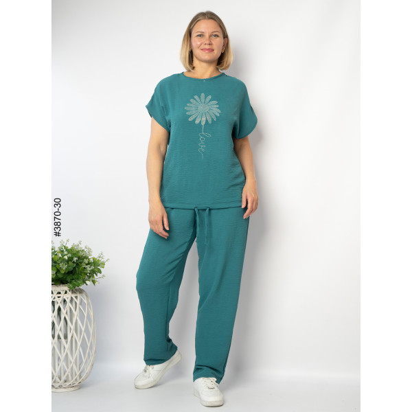 3870-30 Спортивний костюм жіночий креп батал (4 од: 50,52,54,56)
