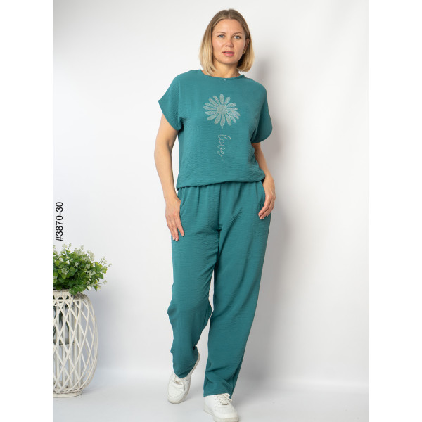 3870-30 Спортивний костюм жіночий креп батал (4 од: 50,52,54,56)