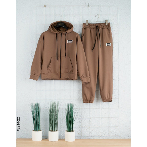 2210-22 Спортивний костюм на блискавці двонитка підліток (4 од: 36,38,40,42)