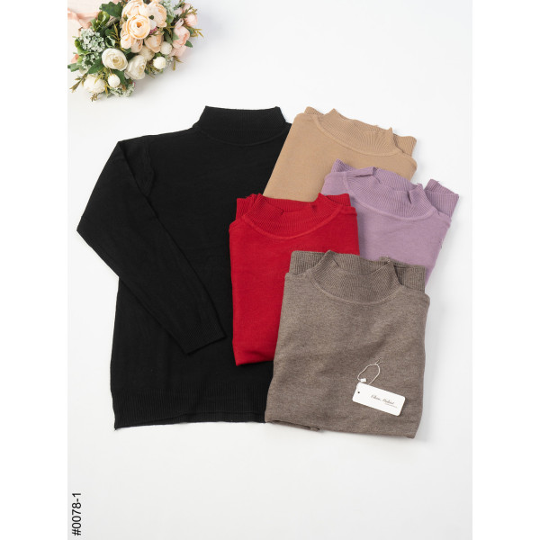 МІКС 0078-1 Жіночій гольф батал (мікс кольорів 5 од: 54-60 універсальний)