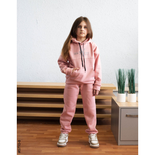 5710-8 Спортивний костюм тринитка на флісі підліток (4 од: 36,38,40,42)