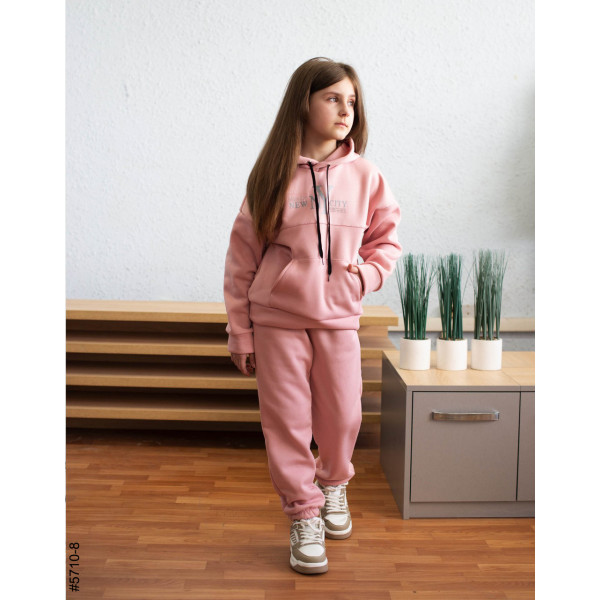 5710-8 Спортивний костюм тринитка на флісі підліток (4 од: 36,38,40,42)