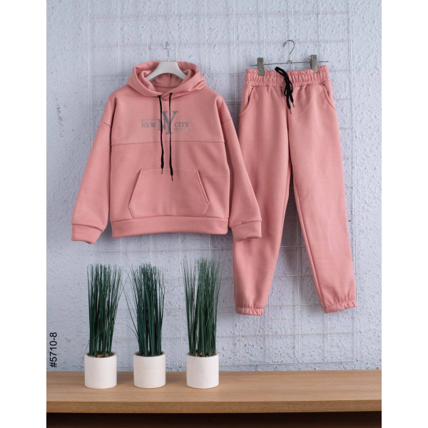 5710-8 Спортивний костюм тринитка на флісі підліток (4 од: 36,38,40,42)