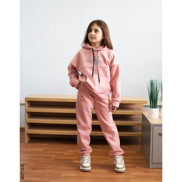 5710-8 Спортивний костюм тринитка на флісі підліток (4 од: 36,38,40,42)