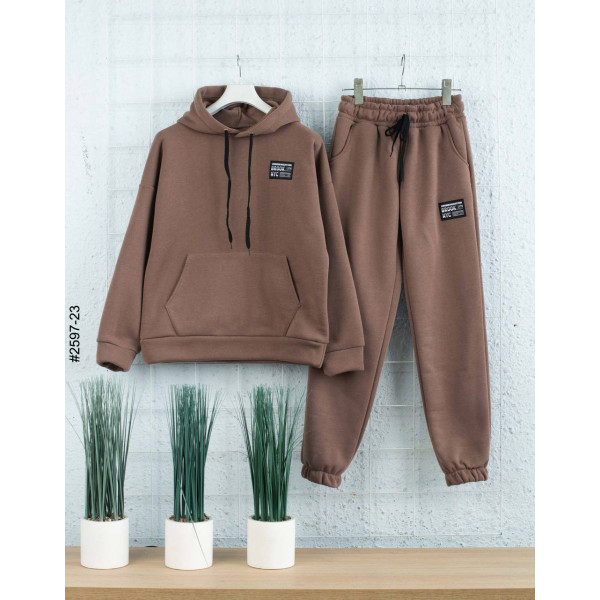 2597-23 Спортивний костюм тринитка на флісі підліток (4 од: 36,38,40,42)