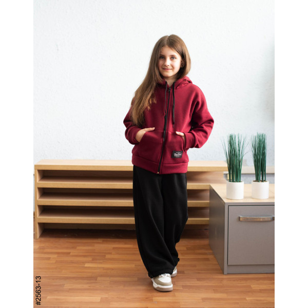 2563-13 Спортивний костюм тринитка на флісі підліток (4 од: 36,38,40,42)