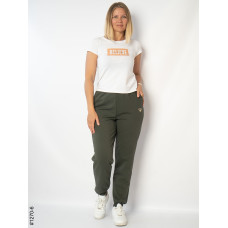 1270-6 Спортивні штани жіночі турецька двунитка напівбатал (4 од: 50,52,54,56)