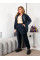 1239-26 Спортивний костюм жіночий на блискавці велюр супербатал (3 од: 54,56,58)