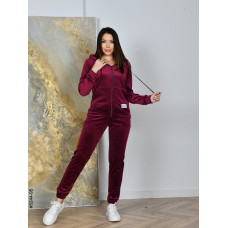 5244-95 Спортивний костюм жіночий на блискавці велюр норма (5 од: 44,46,48,50,52)