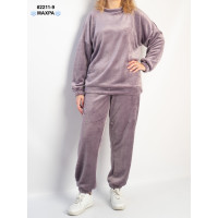 2211-9 Костюм-піжама жіночий махра напівбатал (3 од: 44-46,48-50,52-54)