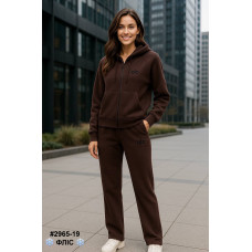 2965-19 Спортивний костюм жіночий турецький двосторонній фліс норма (4 од: 42,4446,48)