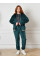 8383-1 Спортивний костюм жіночий на блискавці велюр напівбатал (4 од: 48,50,52,54)