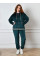 8383-1 Спортивний костюм жіночий на блискавці велюр напівбатал (4 од: 48,50,52,54)