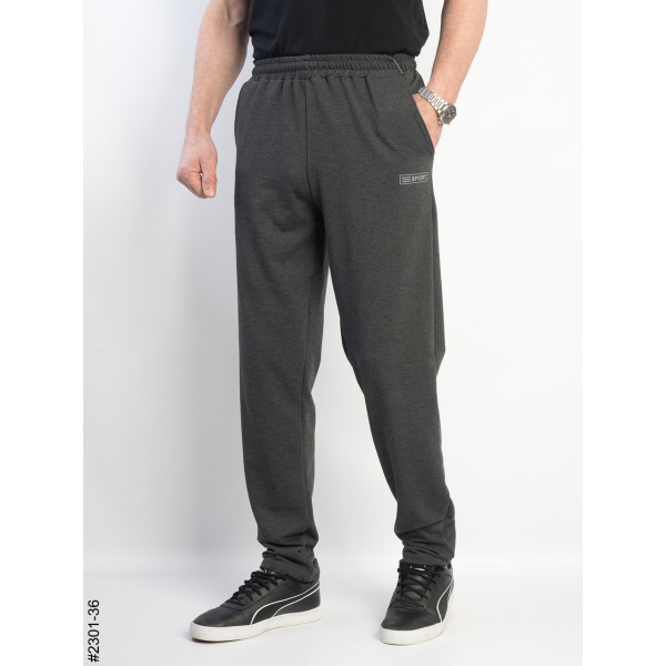 2301-36 Спортивні штани чоловічі прямі двунитка батал (5 од: 50,52,54,56,58)