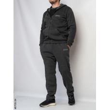 6700-34 Спортивний костюм на блискавці чоловічий пряма штанина двонитка батал (3 од: 56,58,60)