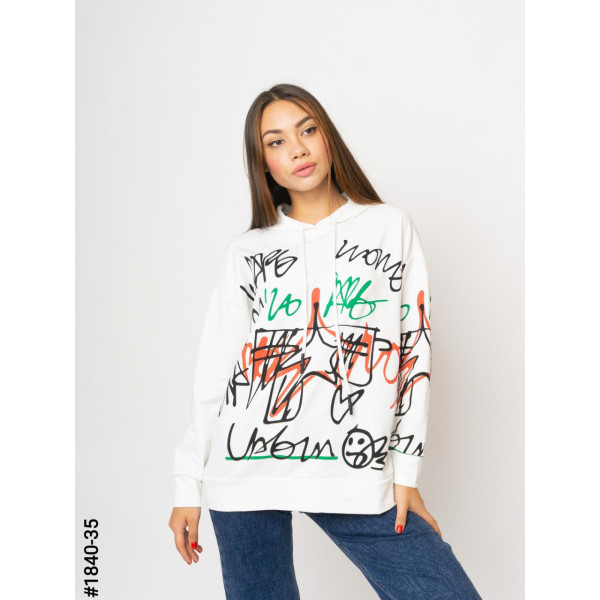 1840-35 Жіноча толстовка з капюшоном норма (3 од: S-M, M-L, L-XL)