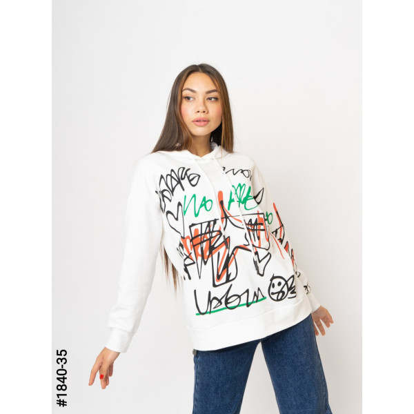 1840-35 Жіноча толстовка з капюшоном норма (3 од: S-M, M-L, L-XL)