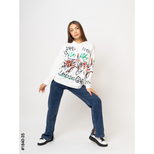 1840-35 Жіноча толстовка з капюшоном норма (3 од: S-M, M-L, L-XL)