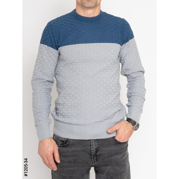 1205-34 Светр чоловічий машинне в'язання норма (3 од: М,L,XL)