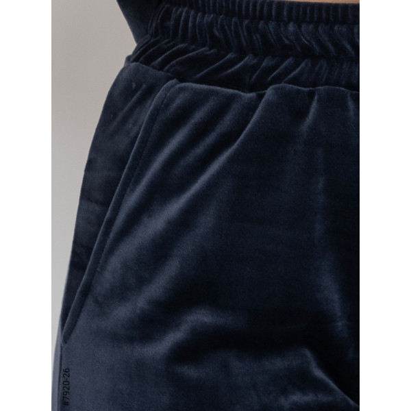 7920-26 Спортивний костюм жіночий велюр напівбатал (3 од: 48,50,52)