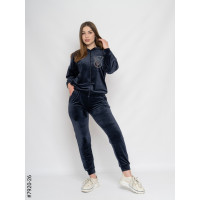 7920-26 Спортивний костюм жіночий велюр напівбатал (3 од: 48,50,52)