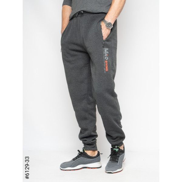 6129-33 Спортивні штани чоловічі на флісі котон норма (6 од: М,L,XL,2XL)