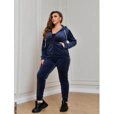 7990-29 Спортивний костюм жіночий на блискавці велюр супербатал (4 од: 54,56.58.60)