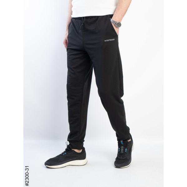 2300-31 Спортивні штани чоловічі на манжеті двунитка батал (5 од: 50,52,54,56,58)