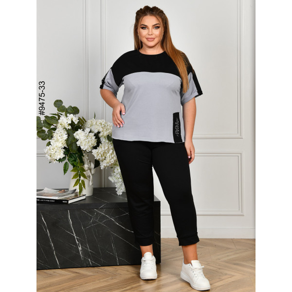 9475-33 Спортивний костюм жіночий двунитка батал (4 од: 54,56,58,60)