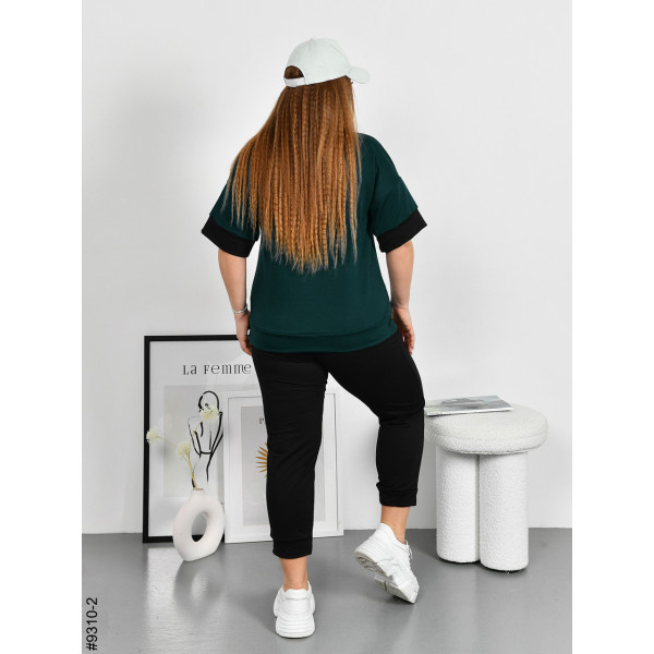 9310-2 Спортивний костюм жіночий двунитка напівбатал (4 од: 48,50,52,54)