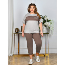 7113-22 Спортивний костюм жіночий двунитка батал (5 од: 52,54,56,58,60)