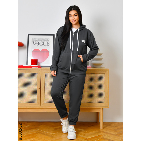 5002-32 Спортивний костюм жіночий двонитка на блискавці батал (4 од: 50,52,54,56)