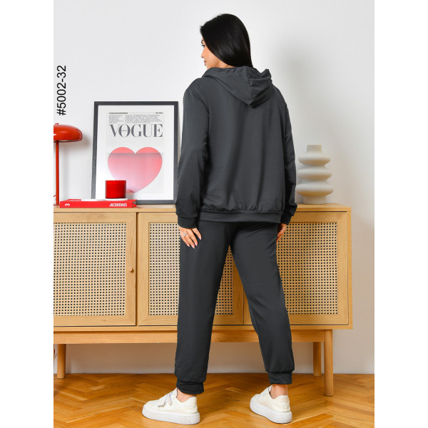 5002-32 Спортивний костюм жіночий двонитка на блискавці батал (4 од: 50,52,54,56)