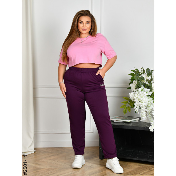 2501-11 Спортивні штани жіночі двонитка батал (4 од: 54,56,58,60)
