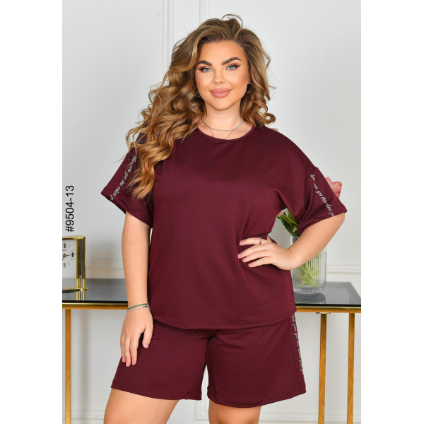 9504-13 Спортивний костюм жіночий двонитка батал (4 од: 54,56,58,60)